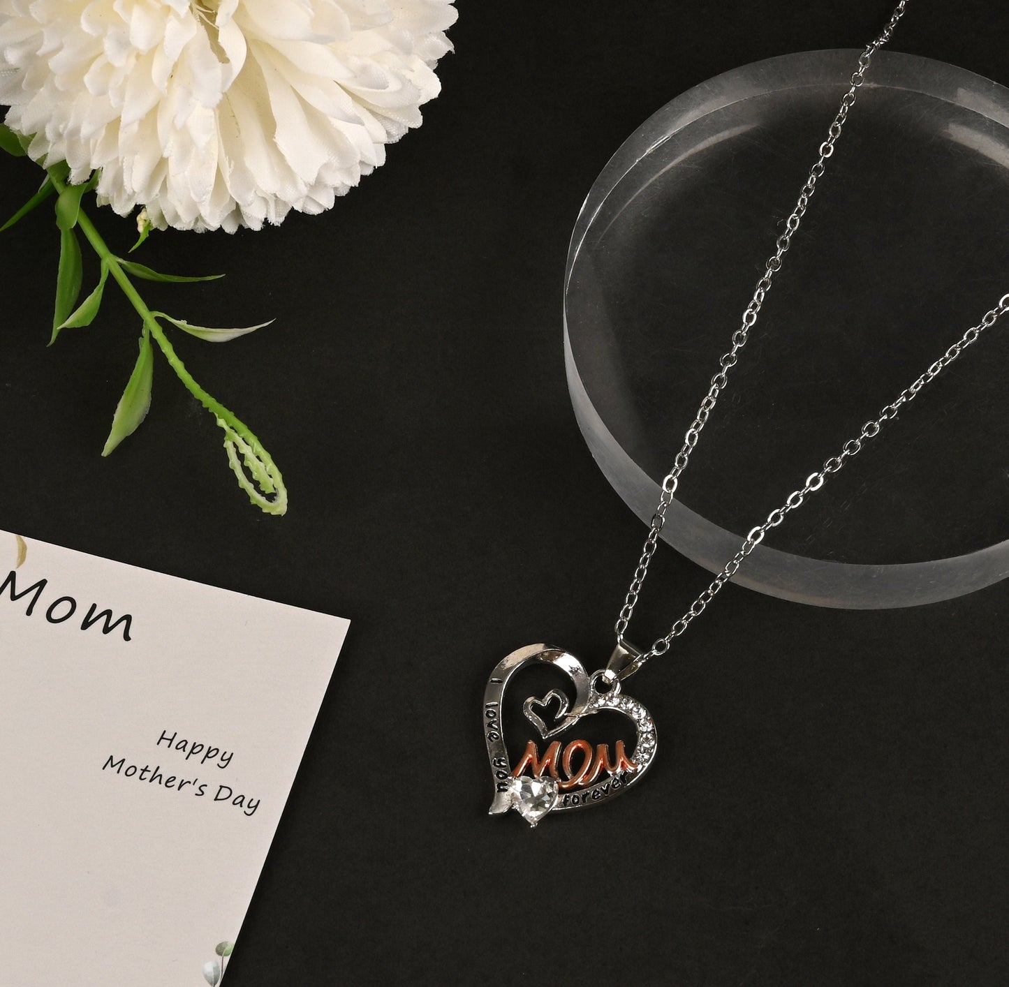 Sparkly Roses Mother's Day Necklace