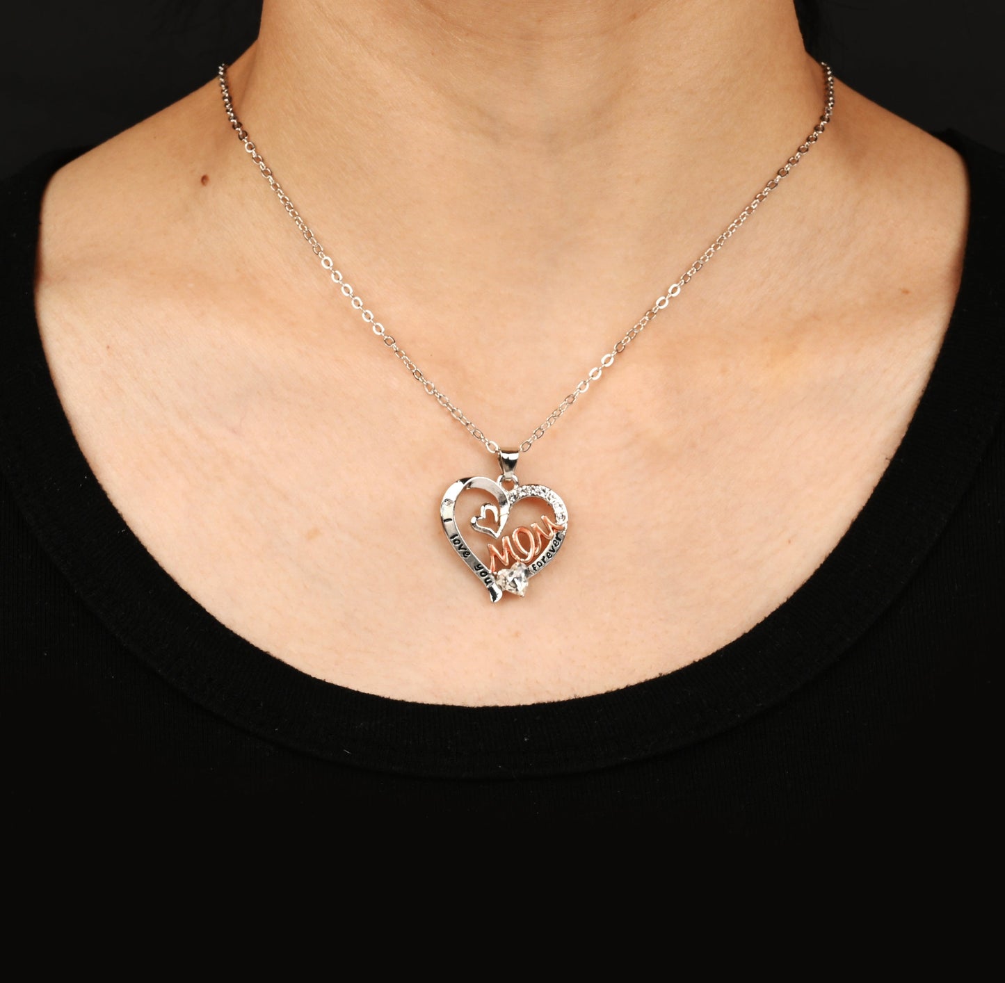 Sparkly Roses Mother's Day Necklace