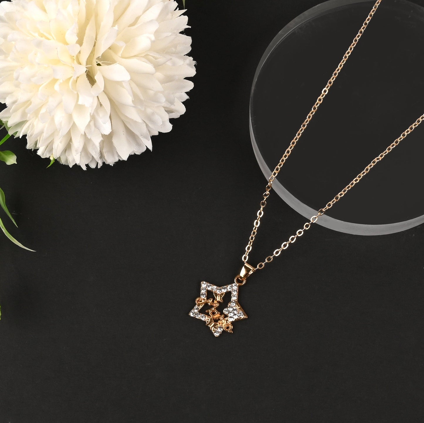 Sparkly Roses Mother's Day Necklace