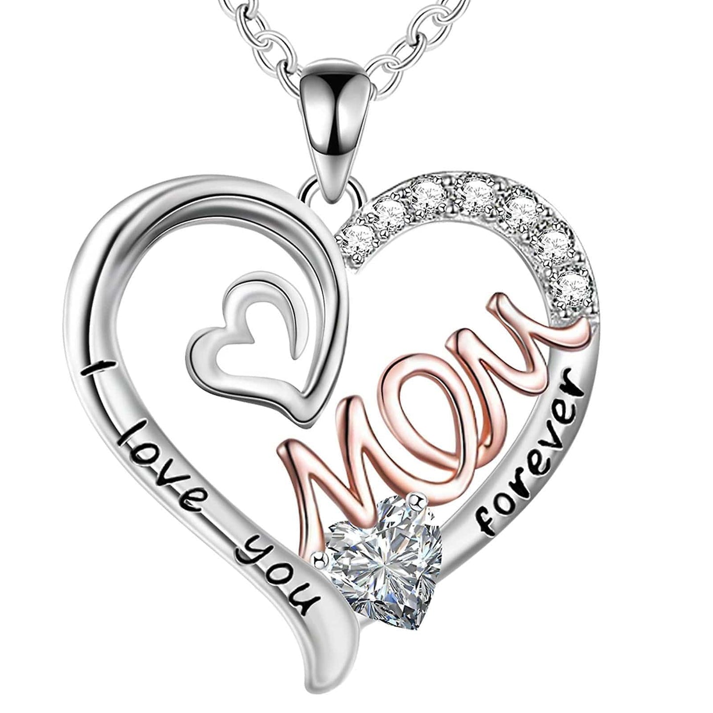 Sparkly Roses Mother's Day Necklace