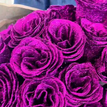 Glitter Rose Bouquet in real life