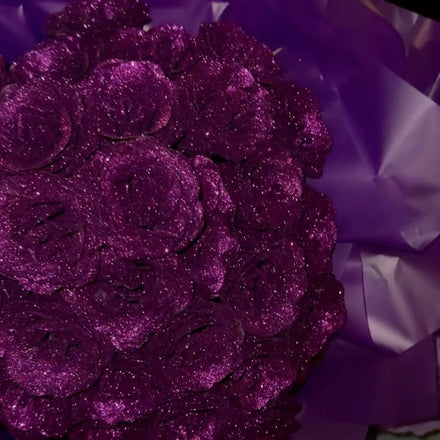 Glitter Rose Bouquet in real life