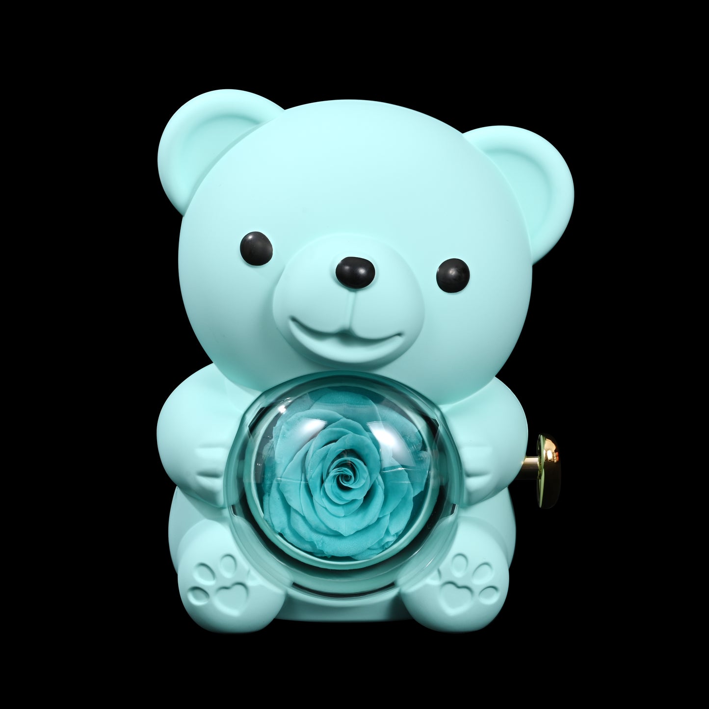 Eternal Rose Bear W/ Engraved Necklace