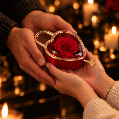 Sparkly Roses Love Lock Rose