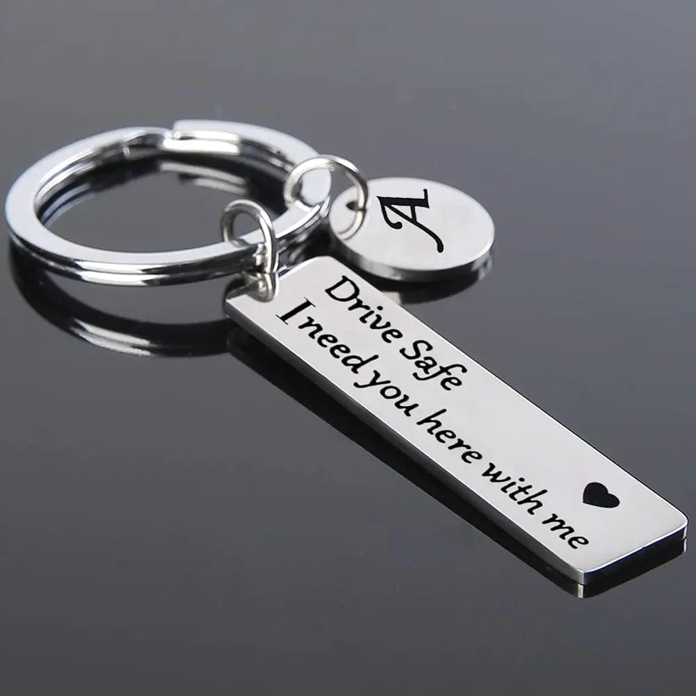 Sparkly Roses Drive Safe Keychain