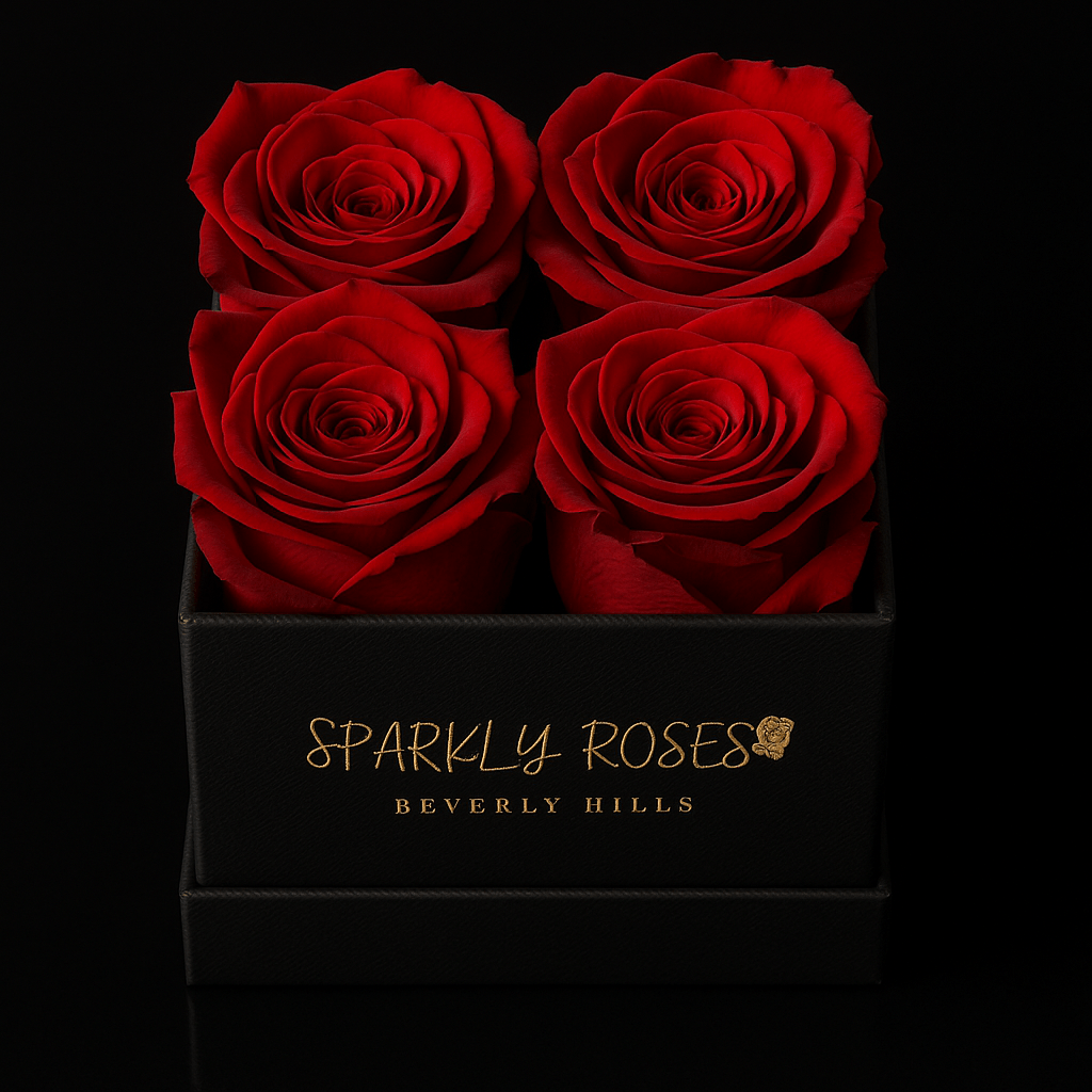 Sparkly Roses Eternal Rose Box Bouquet Classic