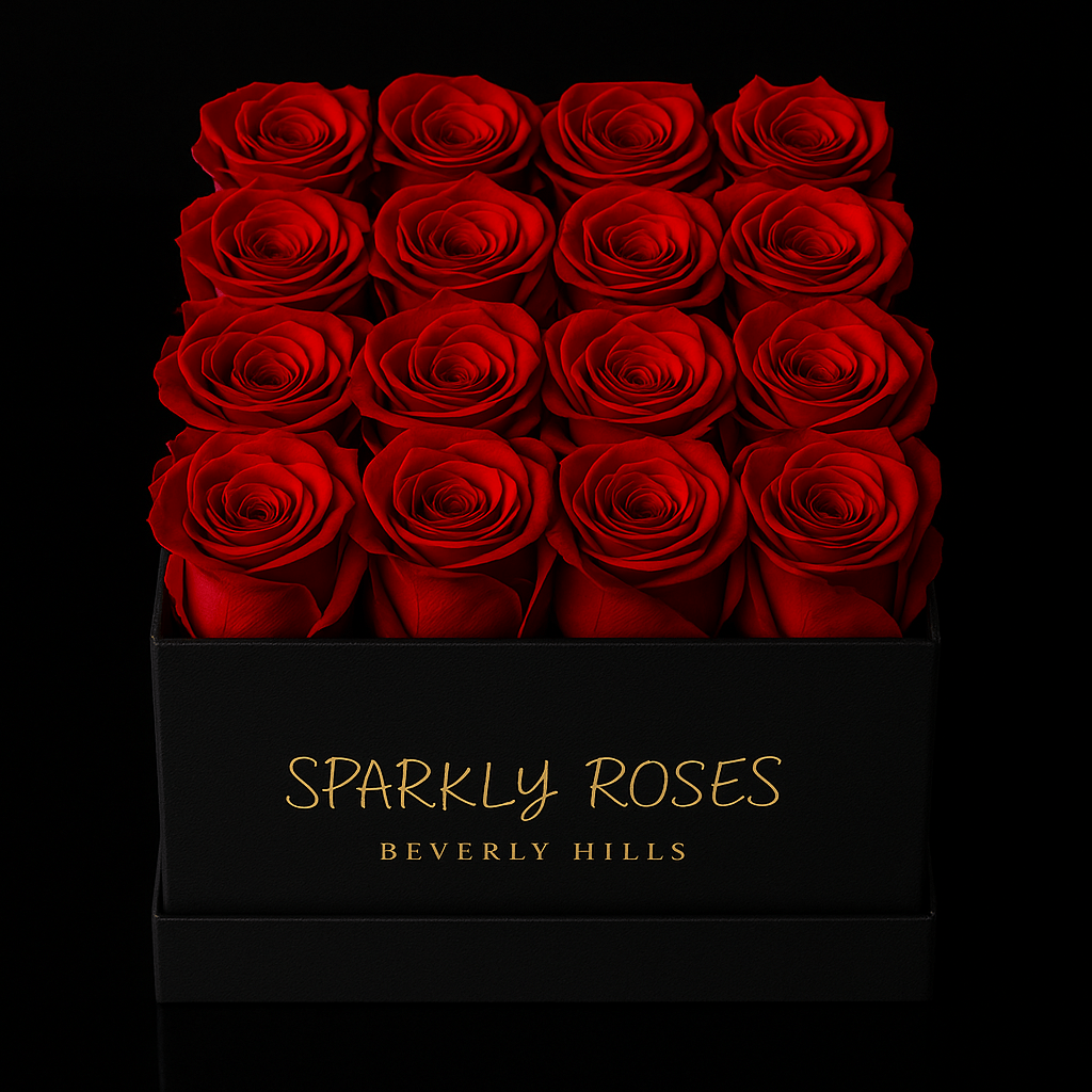 Sparkly Roses Eternal Rose Box Bouquet Grand
