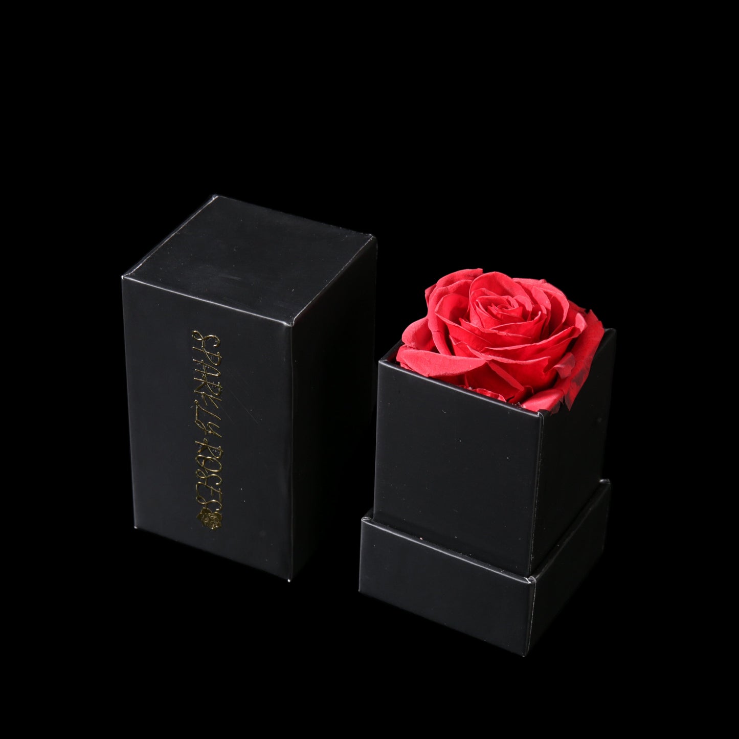 Sparkly Roses Eternal Rose Box Bouquet Single