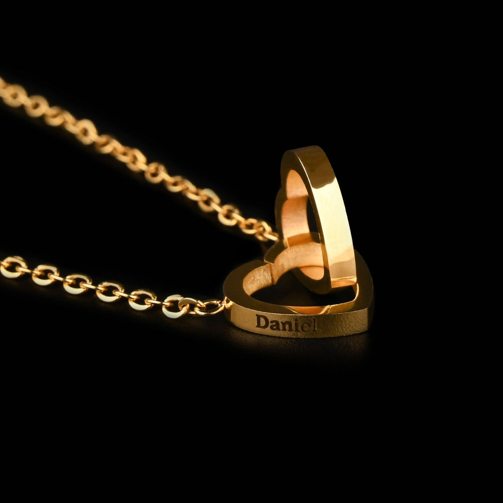 Two names, locked together