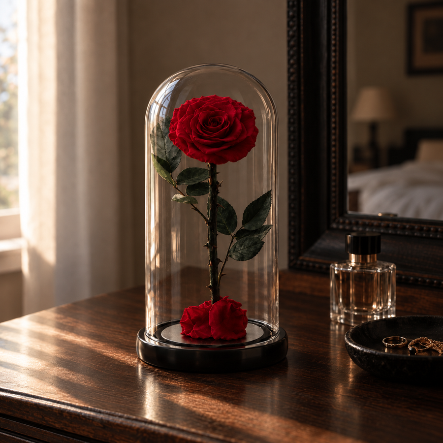 The Promise Rose on her dresser a week later