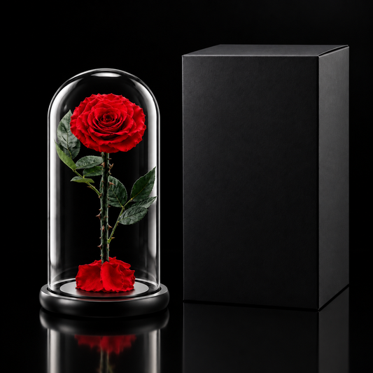 The Promise Rose, small size: sweetheart gift box
