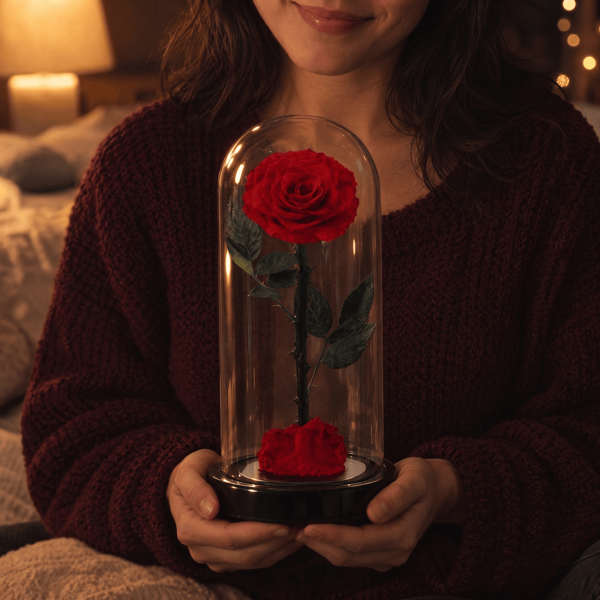 Sparkly Roses Eternal Rose Dome