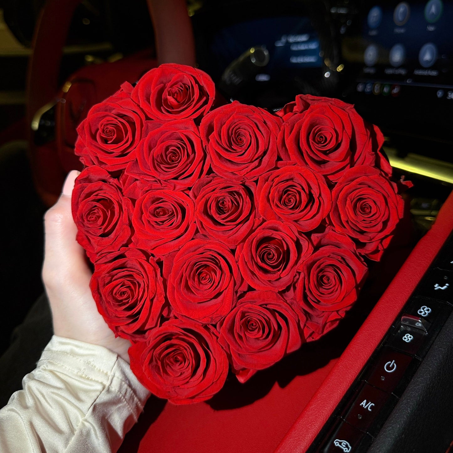 Sparkly Roses Eternal Rose Heart Bouquet