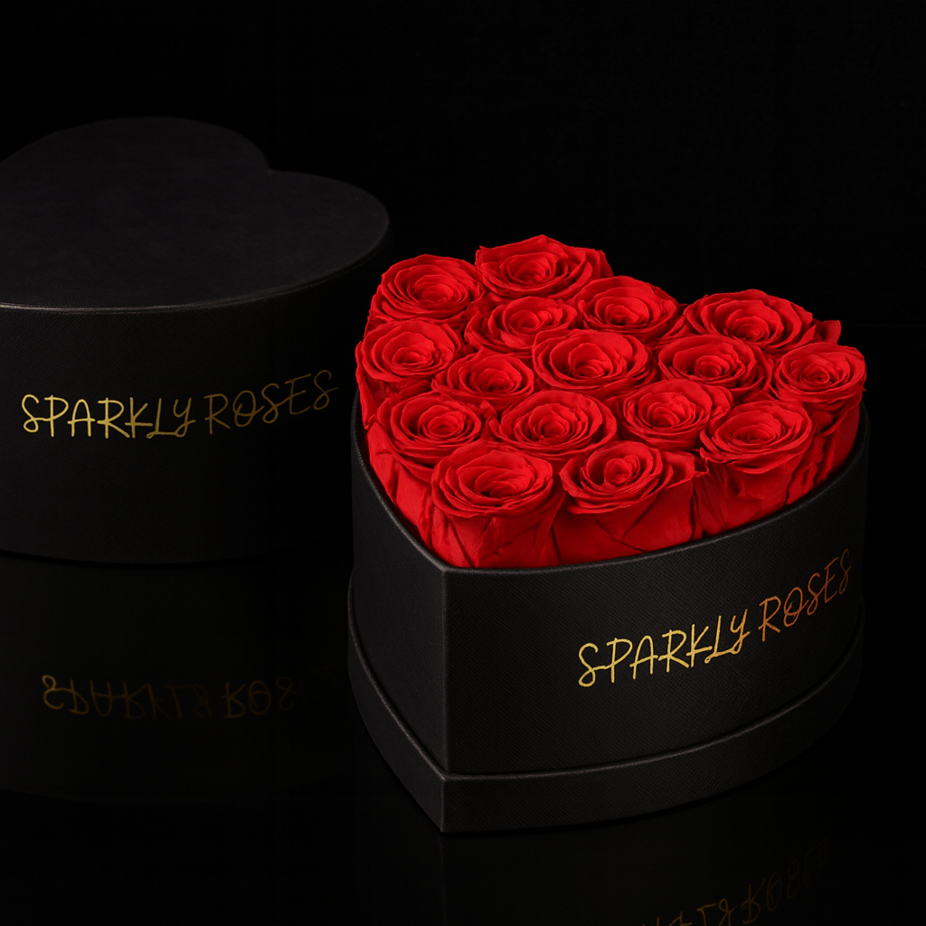 Sparkly Roses Eternal Rose Heart Bouquet