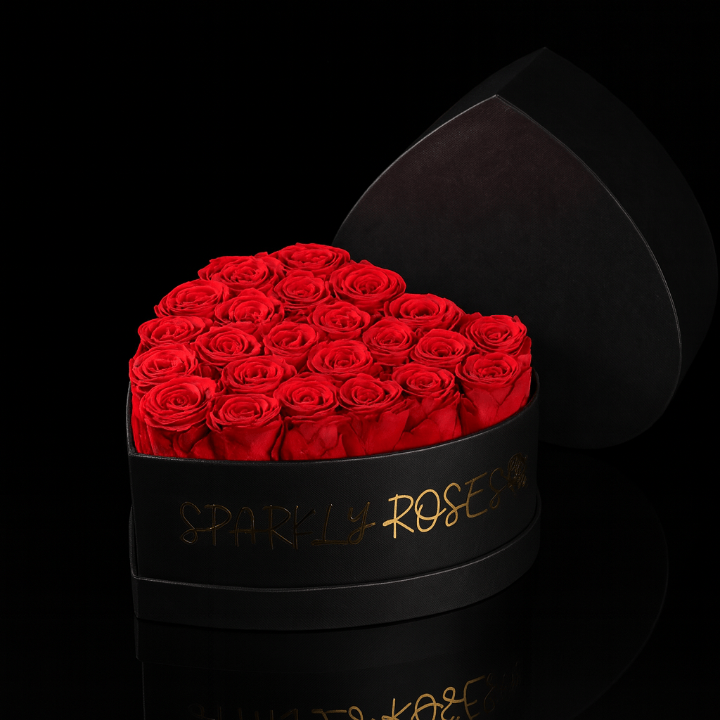 Sparkly Roses Eternal Rose Heart Bouquet