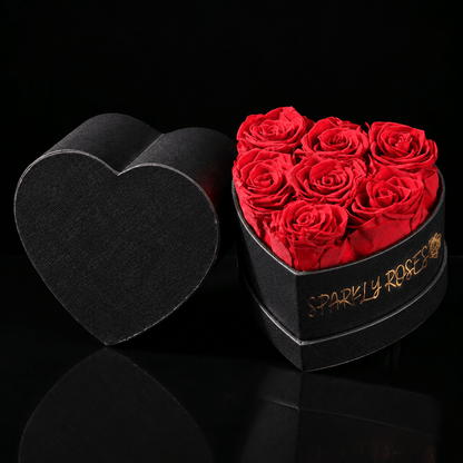 Sparkly Roses Eternal Rose Heart Bouquet