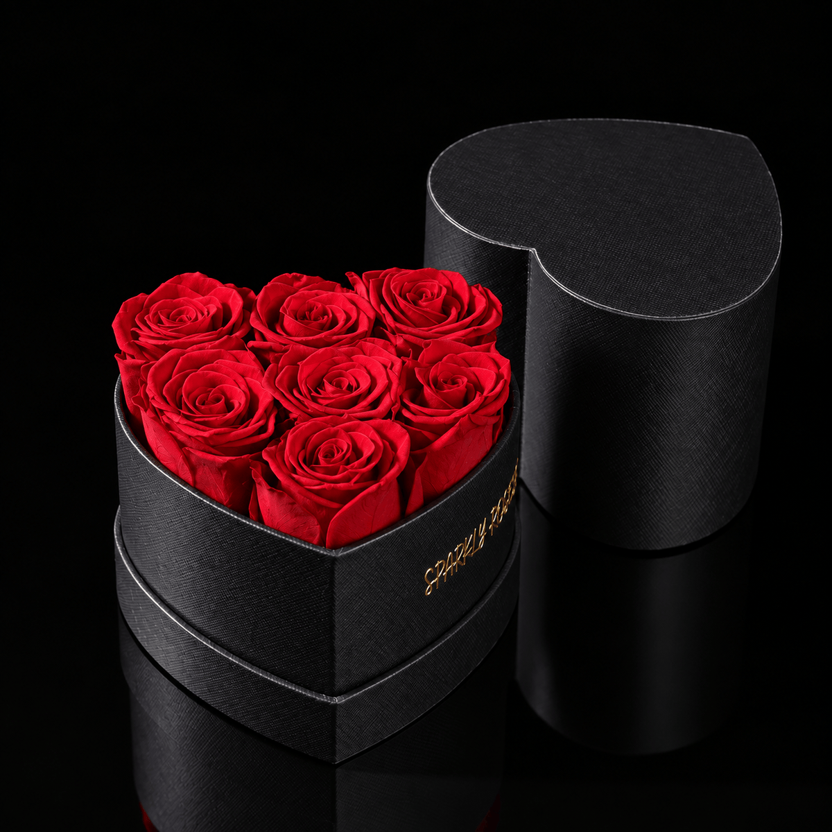 Sparkly Roses Eternal Rose Heart Bouquet