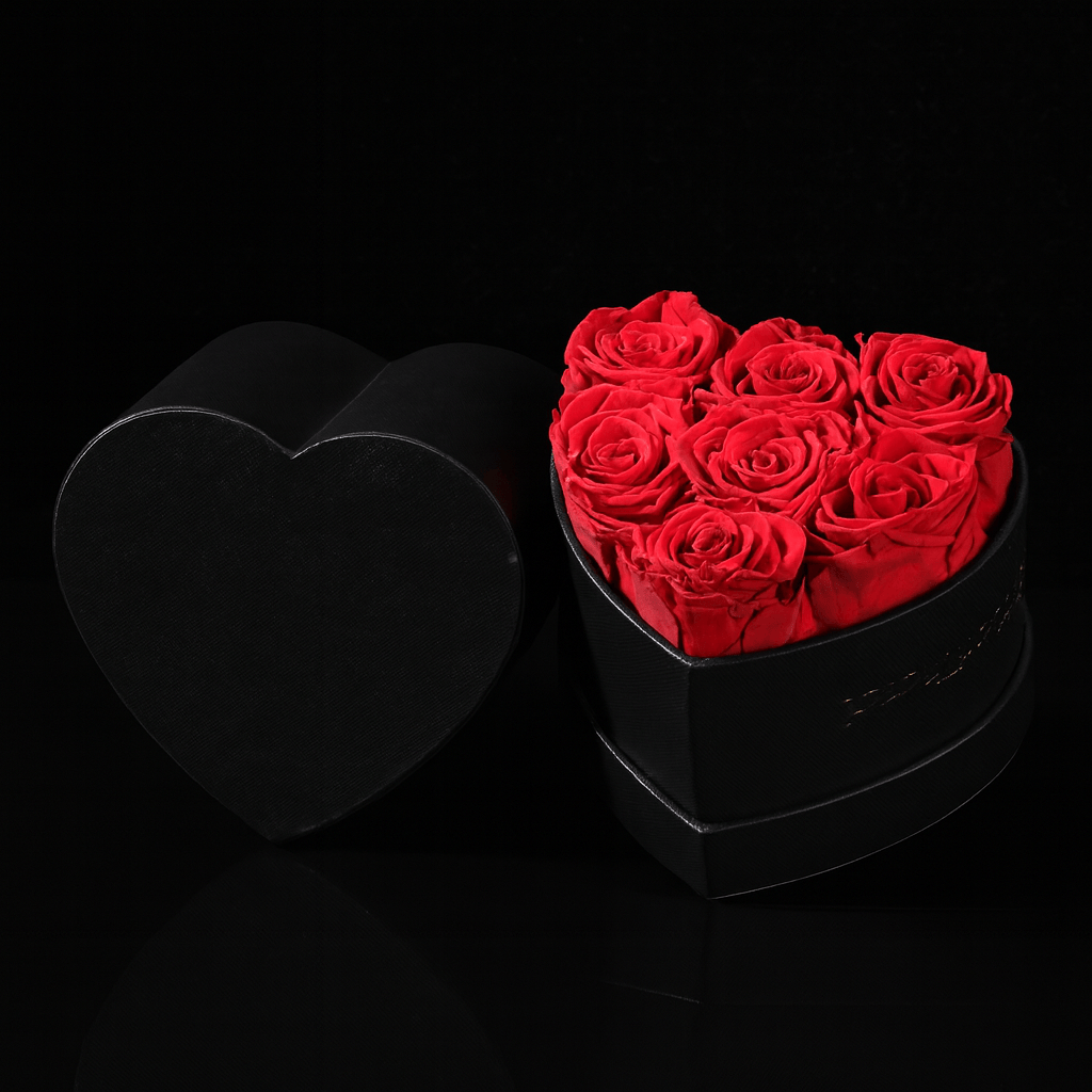 Sparkly Roses Eternal Rose Heart Bouquet Classic 7