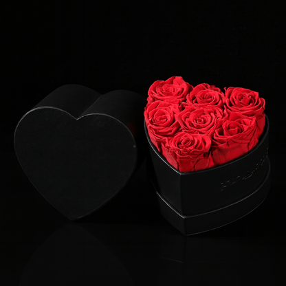 Sparkly Roses Eternal Rose Heart Bouquet Classic 7