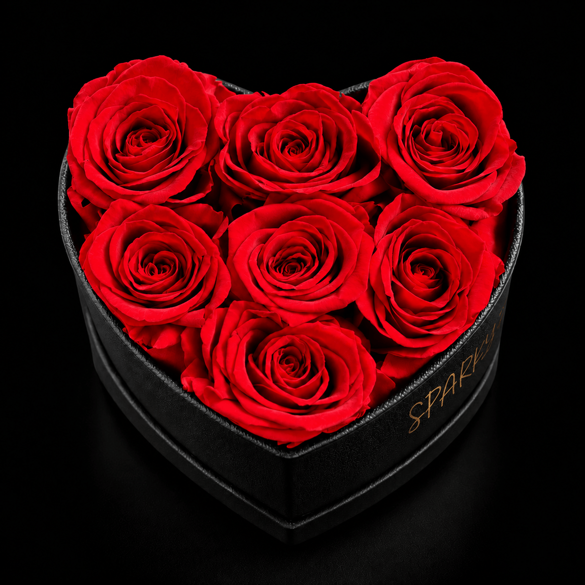 Sparkly Roses Eternal Rose Heart Bouquet Classic 7