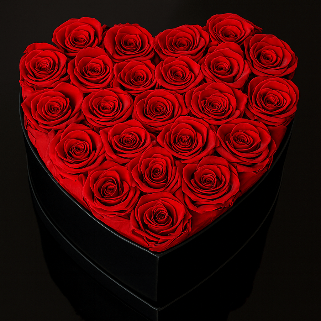 Sparkly Roses Eternal Rose Heart Bouquet Grand