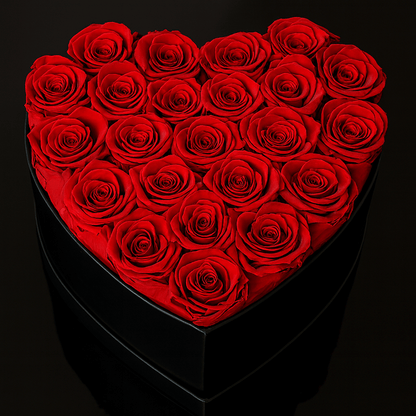 Sparkly Roses Eternal Rose Heart Bouquet Grand