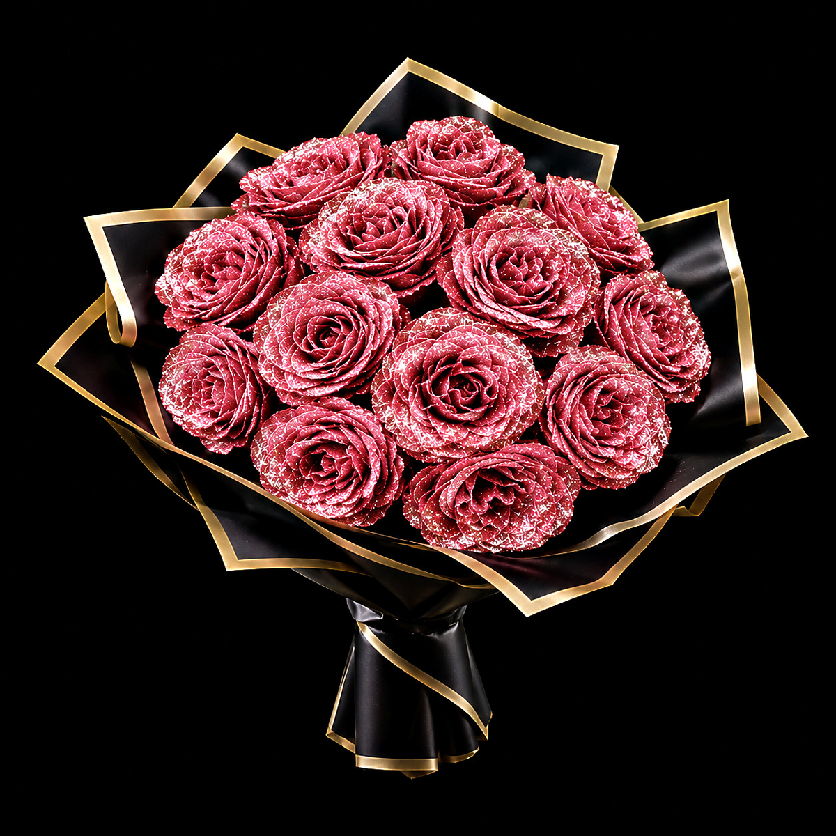 Sparkly Roses Glitter Rose Bouquet