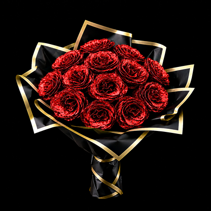 Sparkly Roses Glitter Rose Bouquet