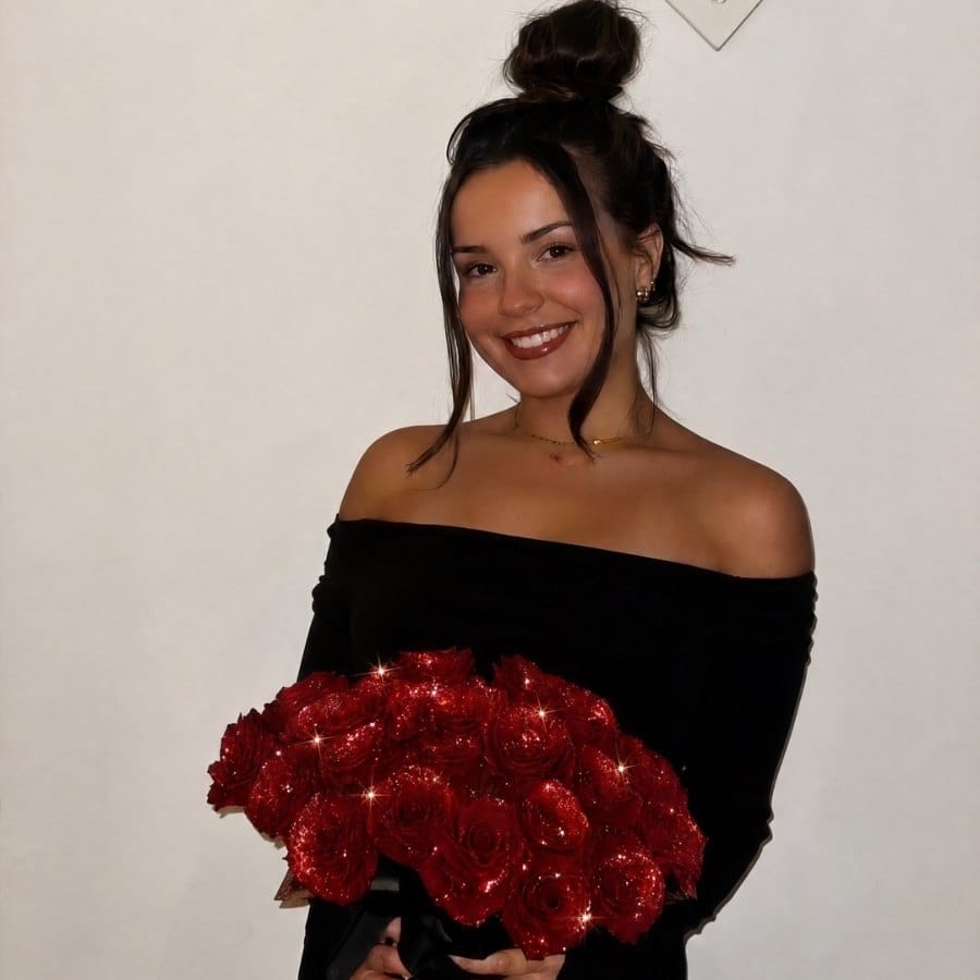 Sparkly Roses Glitter Rose Bouquet