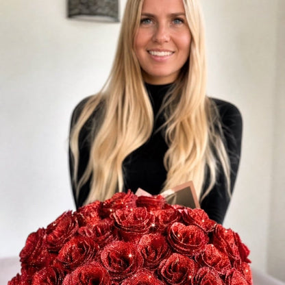 Sparkly Roses Glitter Rose Bouquet