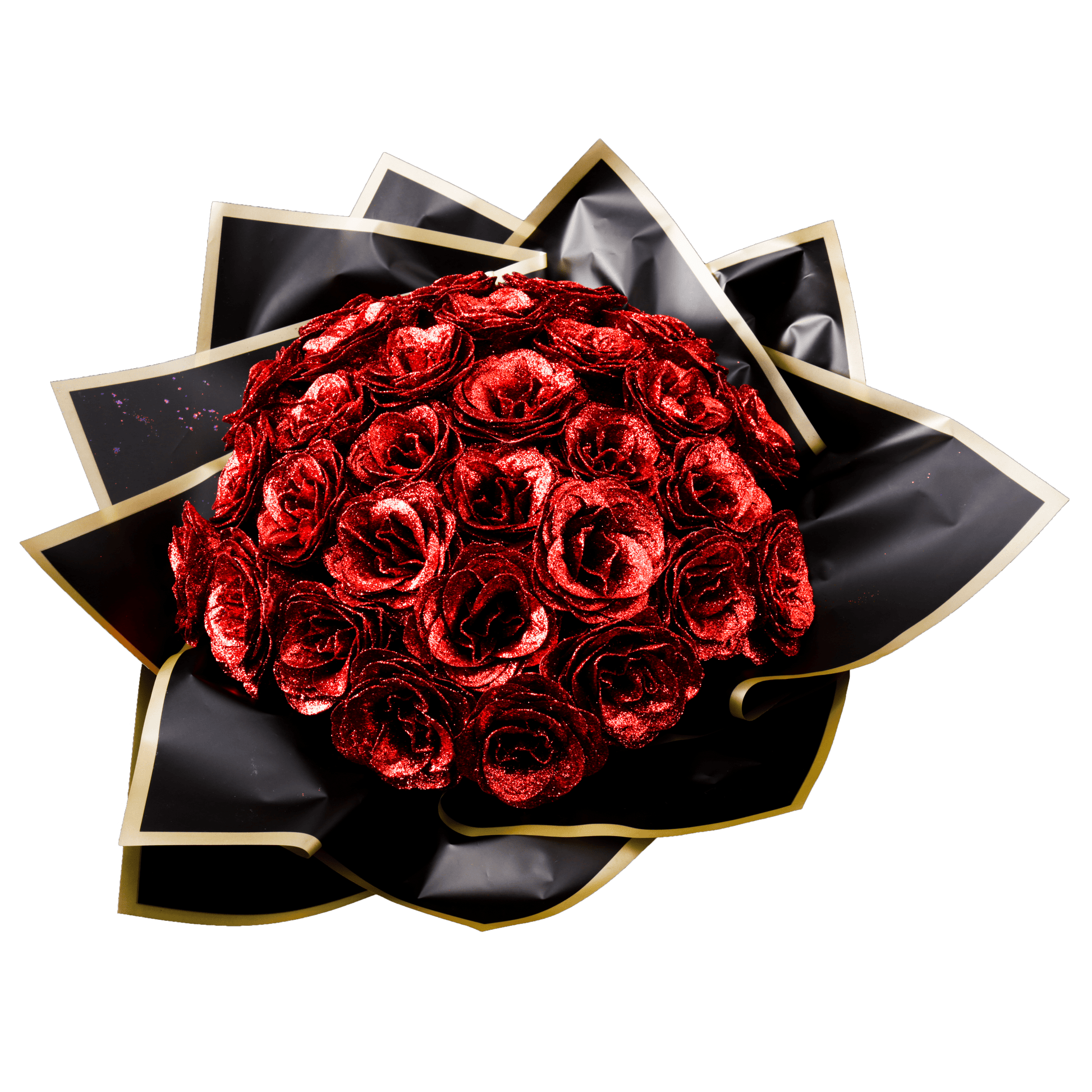 Sparkly Roses Glitter Rose Bouquet