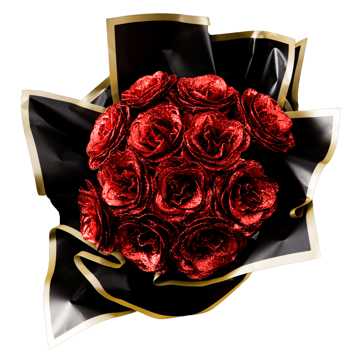 Sparkly Roses Glitter Rose Bouquet