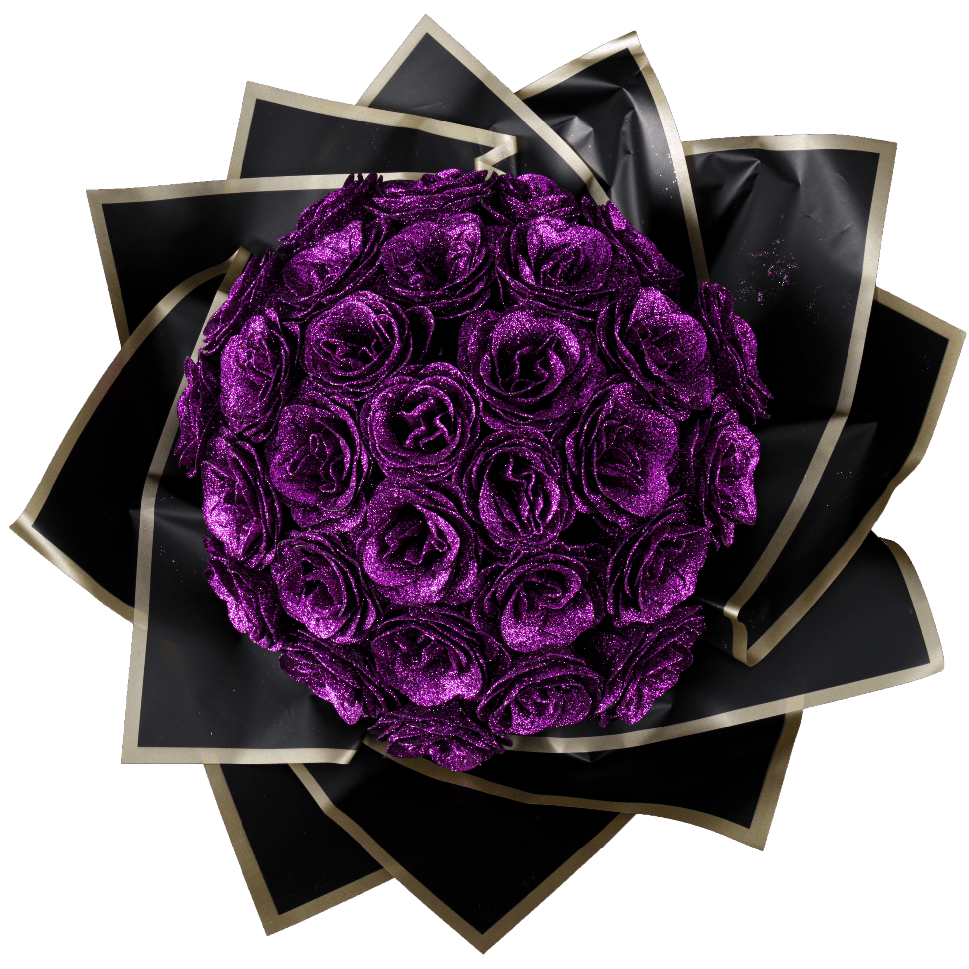 Sparkly Roses Glitter Rose Bouquet