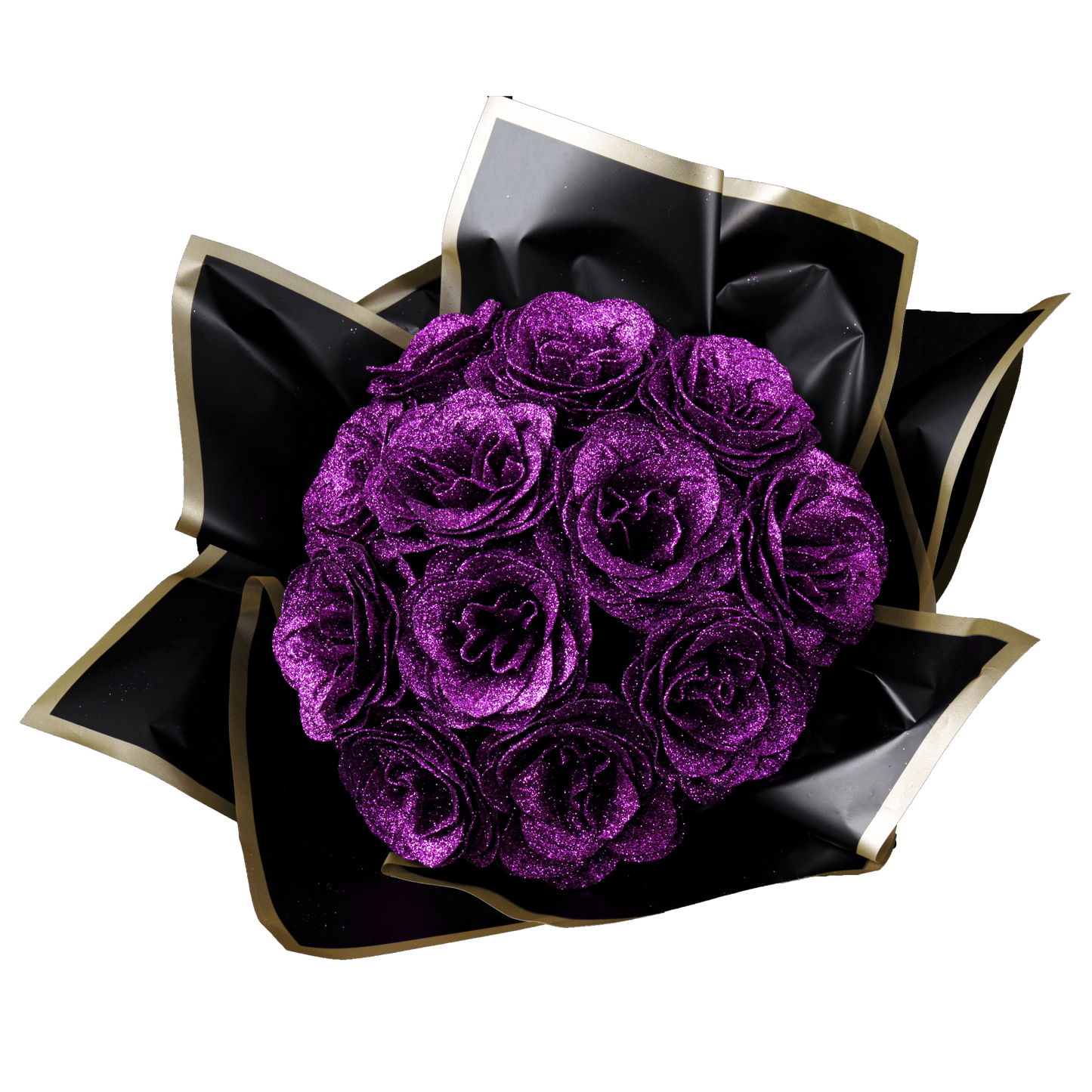 Sparkly Roses Glitter Rose Bouquet