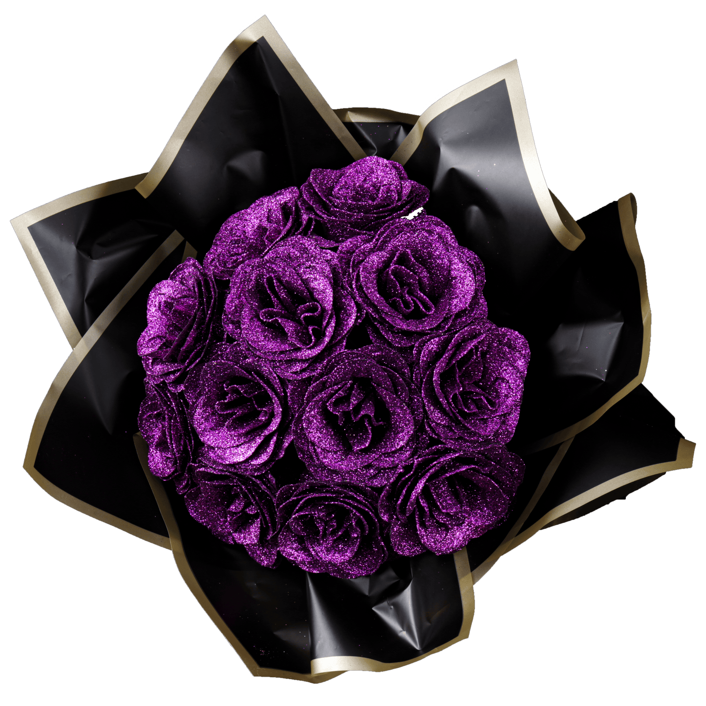 Sparkly Roses Glitter Rose Bouquet