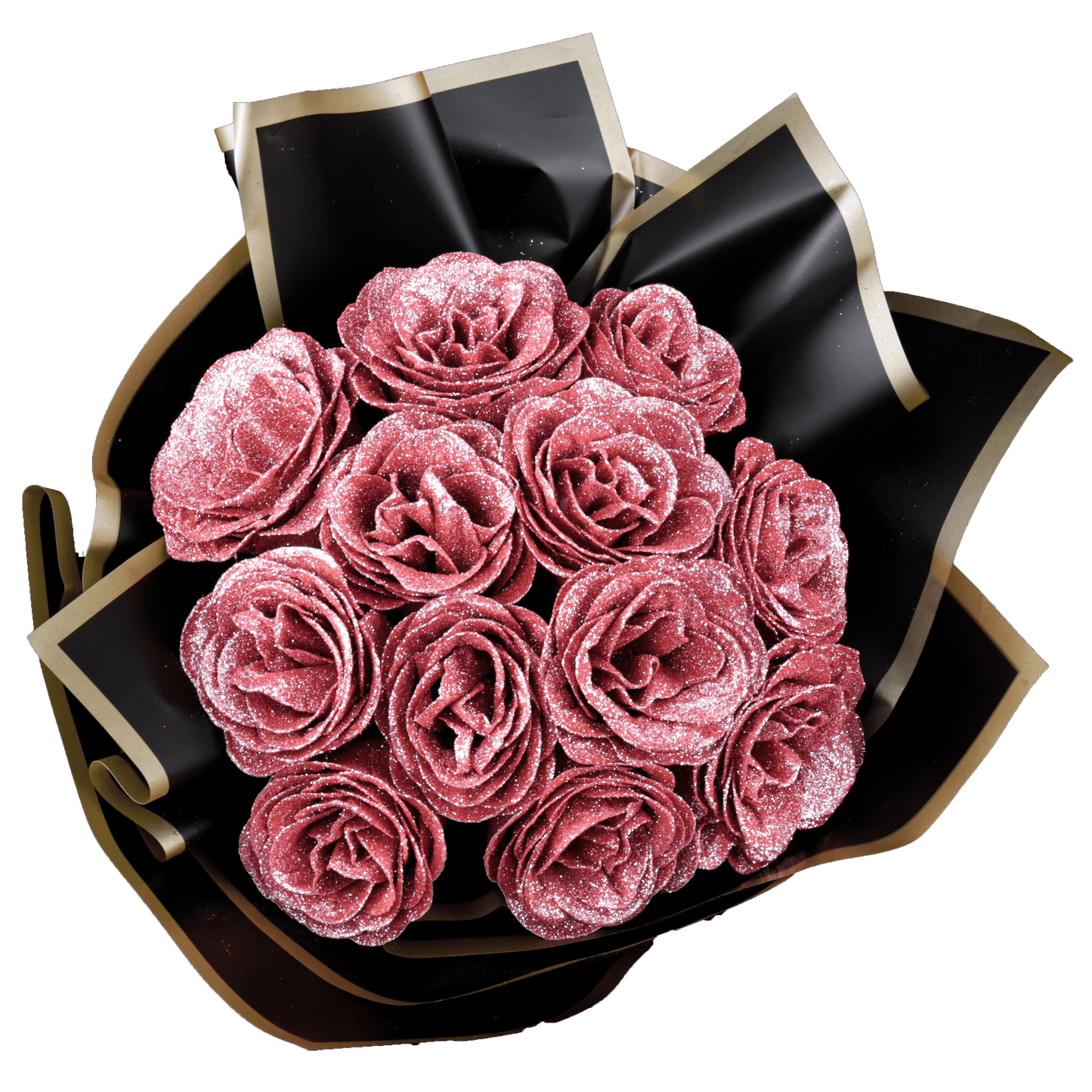 Sparkly Roses Glitter Rose Bouquet