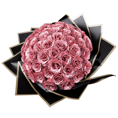 Sparkly Roses Glitter Rose Bouquet Pink / 50