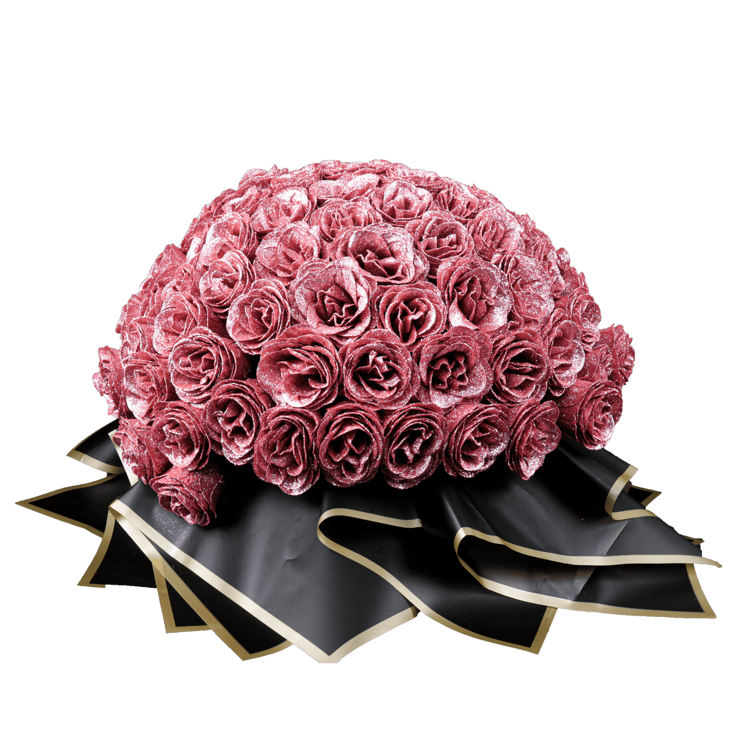 Sparkly Roses Glitter Rose Bouquet Pink / 99