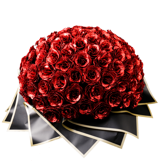 Sparkly Roses Glitter Rose Bouquet Red / 99