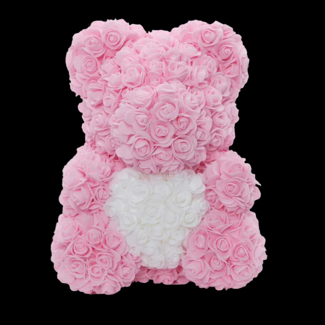 Sparkly Roses Love Heart Rose Bear™