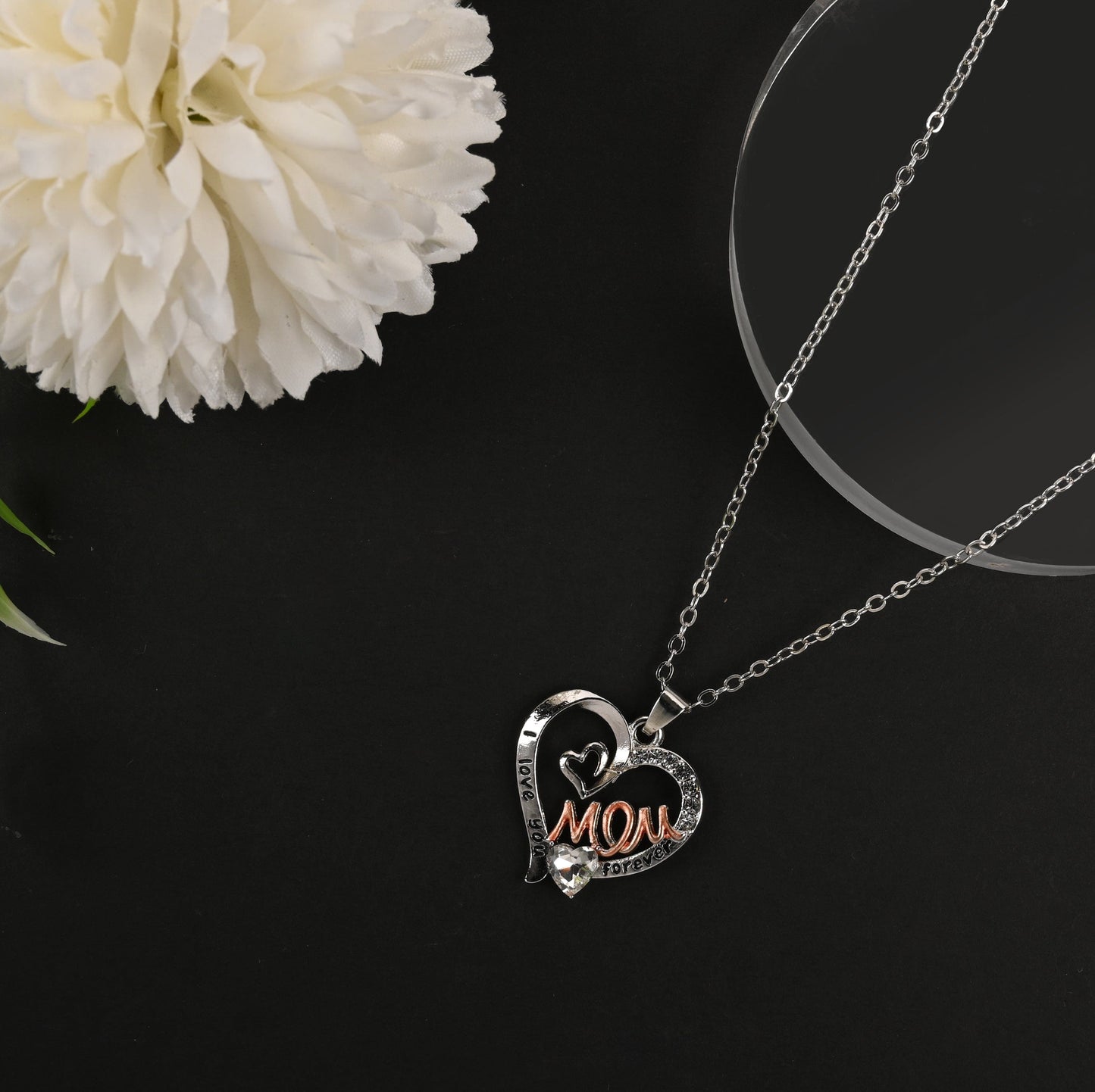 Sparkly Roses Mother's Day Necklace