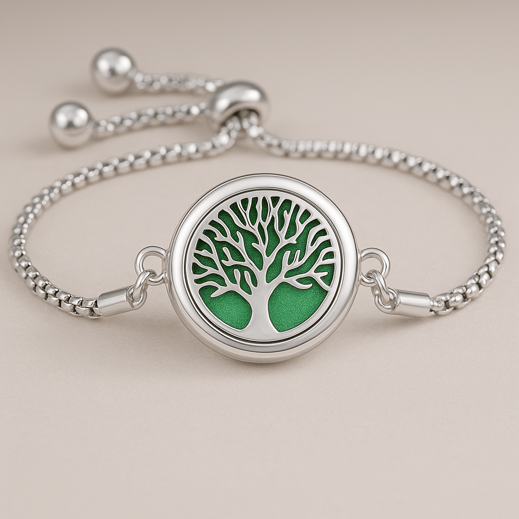 Sparkly Roses Scented Bracelet Green Foliage