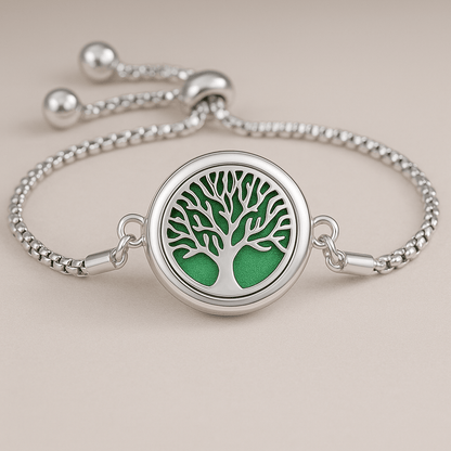 Sparkly Roses Scented Bracelet Green Foliage