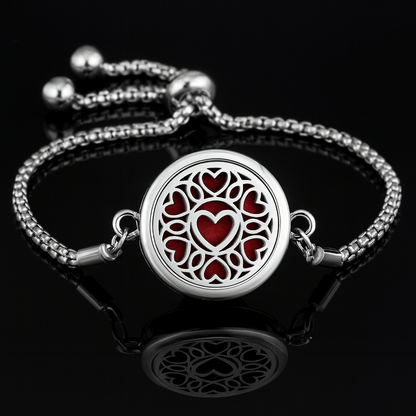 Sparkly Roses Scented Bracelet Hearts