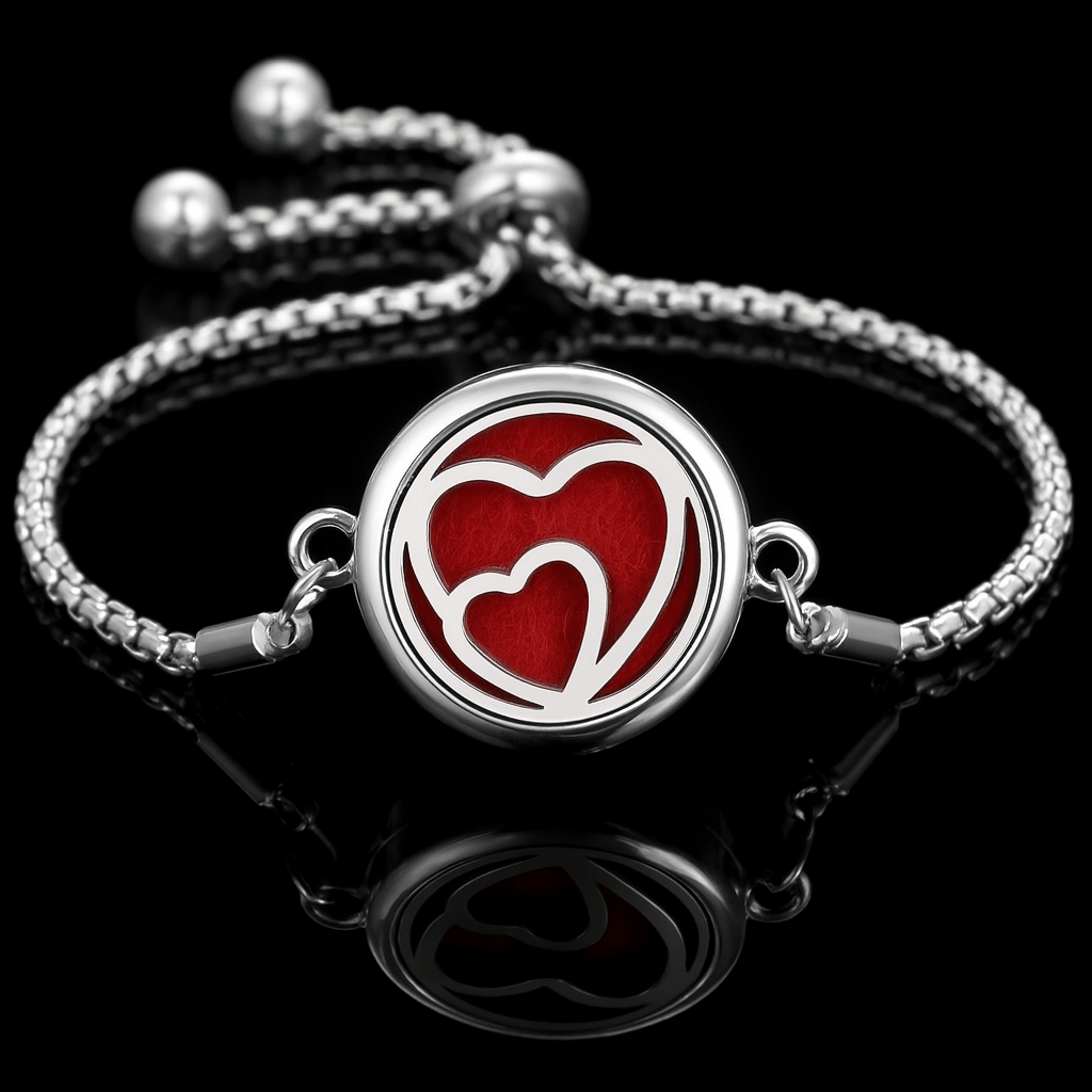Sparkly Roses Scented Bracelet Together Hearts
