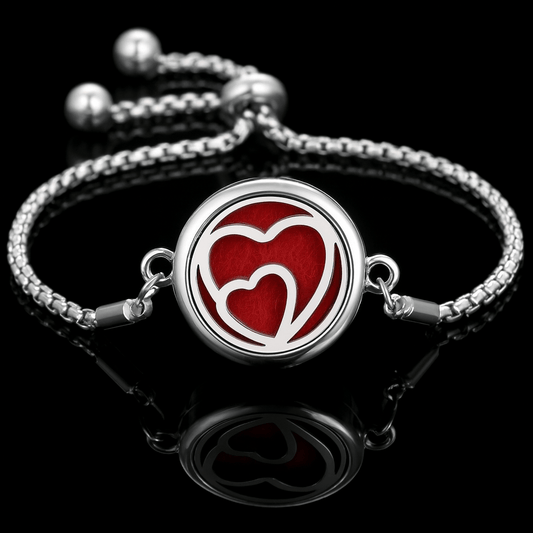 Sparkly Roses Scented Bracelet Together Hearts