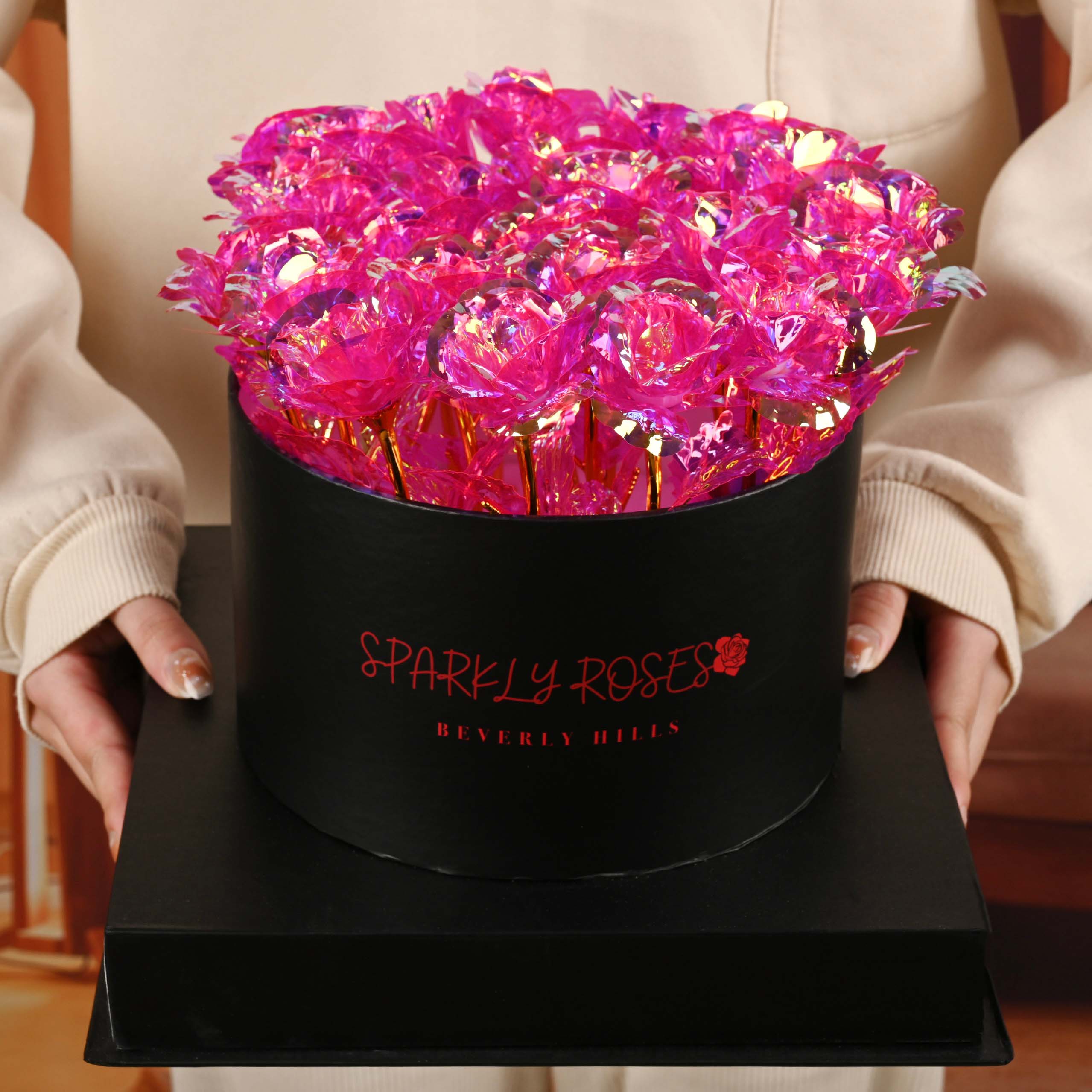 Sparkly Rose Arrangement – Sparkly Roses