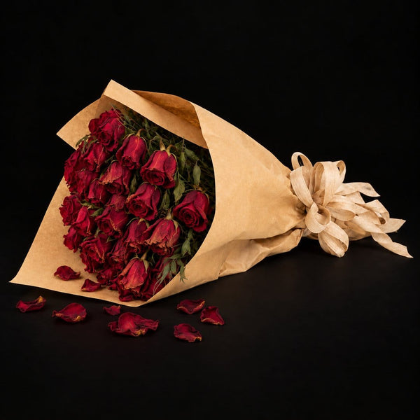 Fresh red roses, day 7