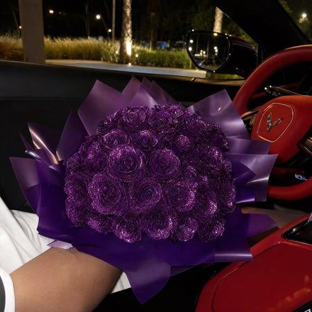 Glitter Rose Bouquet in real life