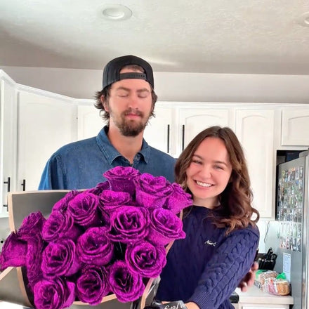 Glitter Rose Bouquet in real life